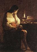 LA TOUR, Georges de Magdalen with the Smoking Flame f Sweden oil painting reproduction